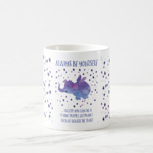 Lila Elefant-Tasse Kaffeetasse