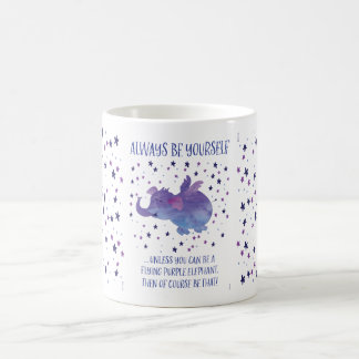 Lila Elefant-Tasse Kaffeetasse