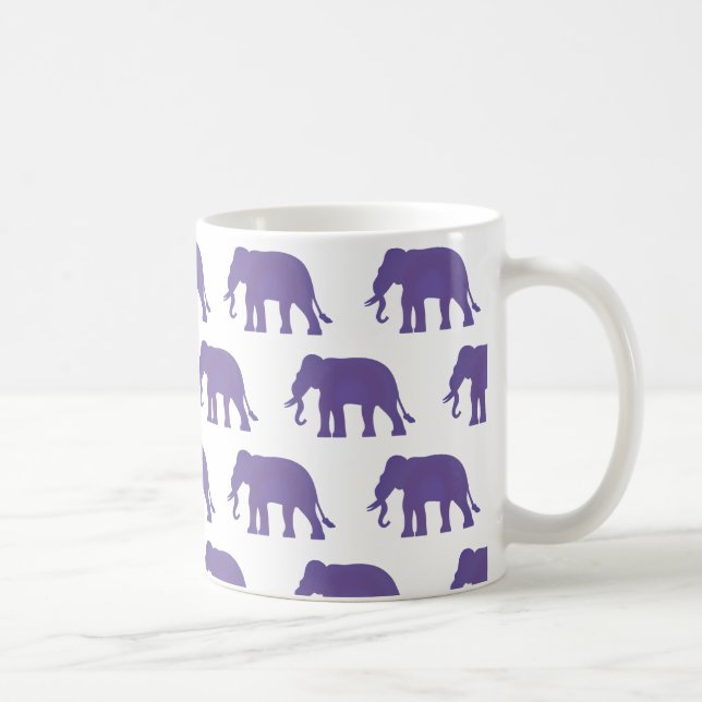 Lila Elefanten Tasse (Rechts)