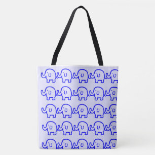 Lila Elefanten Tote Bag