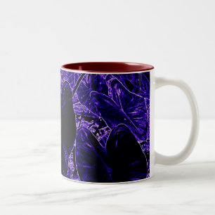 Lila Elefantenohren Colocasia Taro Zweifarbige Tasse
