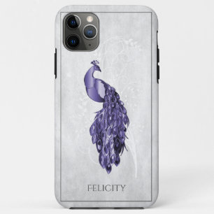 Lila Elegant Peacock Case-Mate iPhone Case