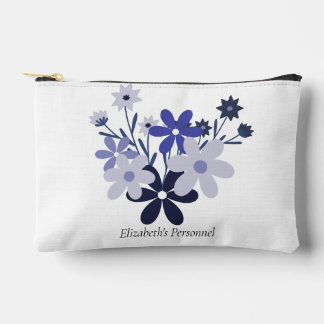 Lila, elegante Blumenviolette Zubehörtasche
