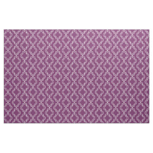 Lila elegantes marokkanisches Gitter-Muster Stoff