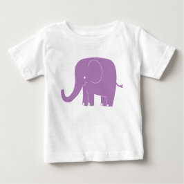Lila Elephant Romper Baby T-shirt