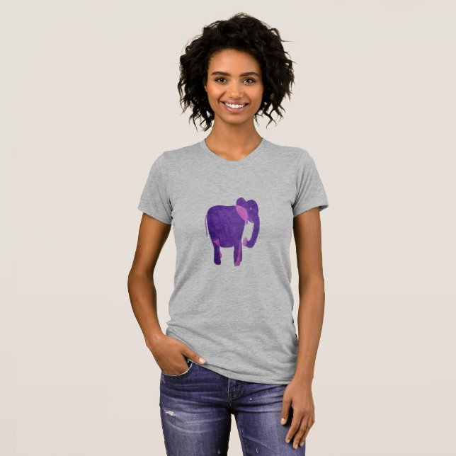 Lila Elephant-T - Shirt (Vorne ganz)