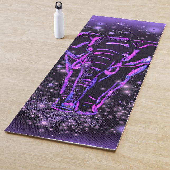 Lila Elephant Yoga Mat Yogamatte (Beispiel)
