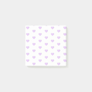 Lila Emoji-Herzen Post-it Klebezettel