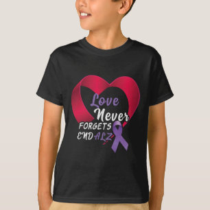 Lila End Alzheimer End Heimer Heimers Awareness T-Shirt