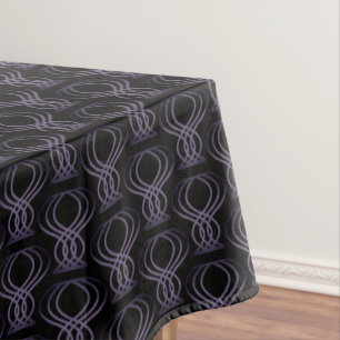 Lila Endmuster Tischdecke