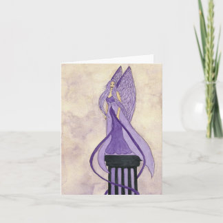 Lila Engel Notecard Karte