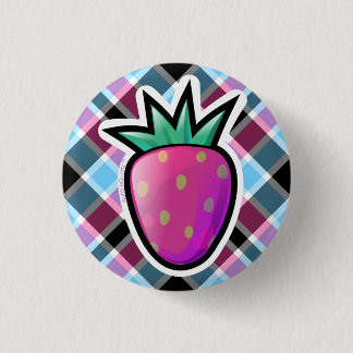 Lila Erdbeerknopf Button