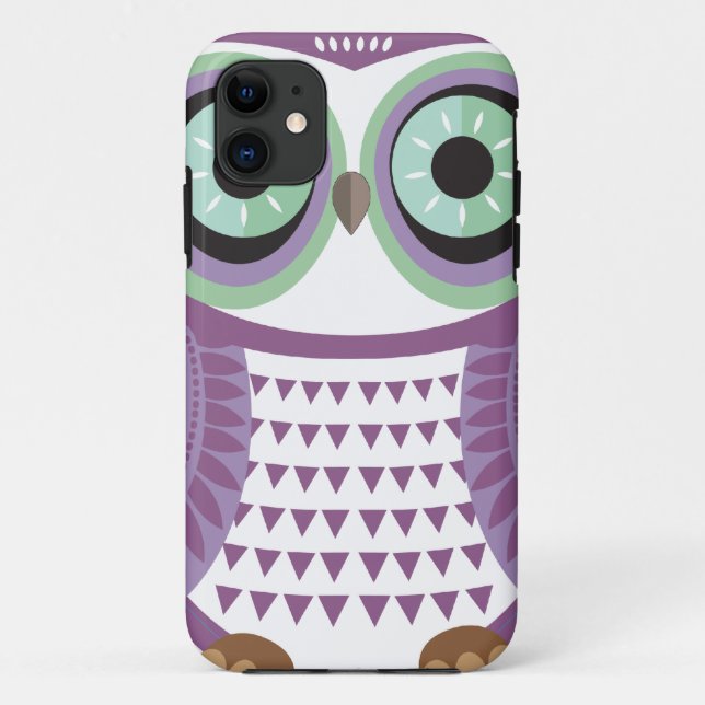 Lila Eule iPhone 5 Hülle (Rückseite)
