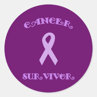 Lila Extravagante Survivor Stickers