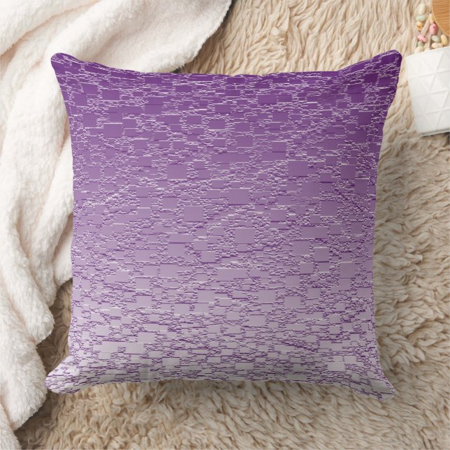 Lila Fade Mini Tile Design Kissen (Decke)
