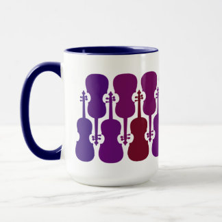 Lila Fade Violin Tasse