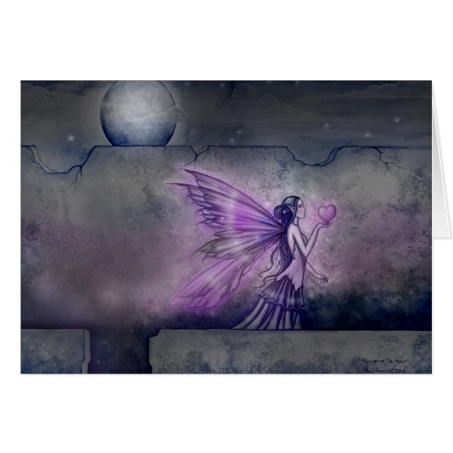 Lila Fairy Fantasy Art Card (Vorderseite (Horizontal))