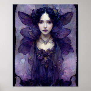 Lila Fairy Fantasy Art Poster