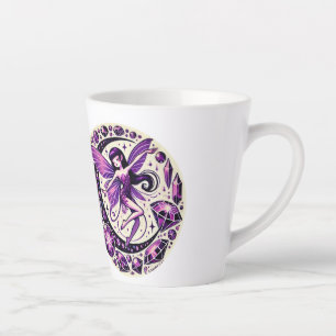 Lila Fairy Illustration Milchtasse