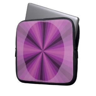 Lila Fall für optische Illusion Laptopschutzhülle