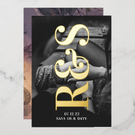 Lila Fall Save the Date Folieneinladung