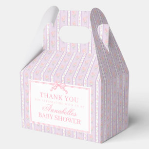 Lila Fancy Floral Baby Shower Giebel Geschenkverpa Geschenkschachtel