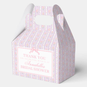Lila Fancy Floral Hochzeitsdusche Geschenk Geschenkschachtel