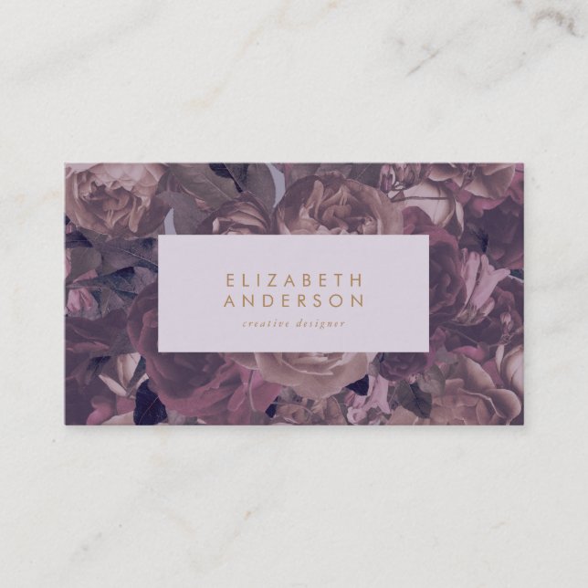 Lila Fantasy Business Card Visitenkarte (Vorderseite)