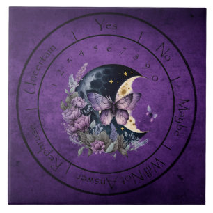 Lila Fantasy Butterfly Pendulum Fliese