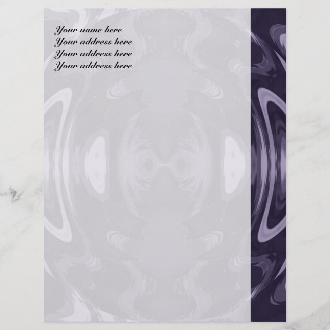 Lila Fantasy Custom Letterhead Briefkopf (Vorderseite)
