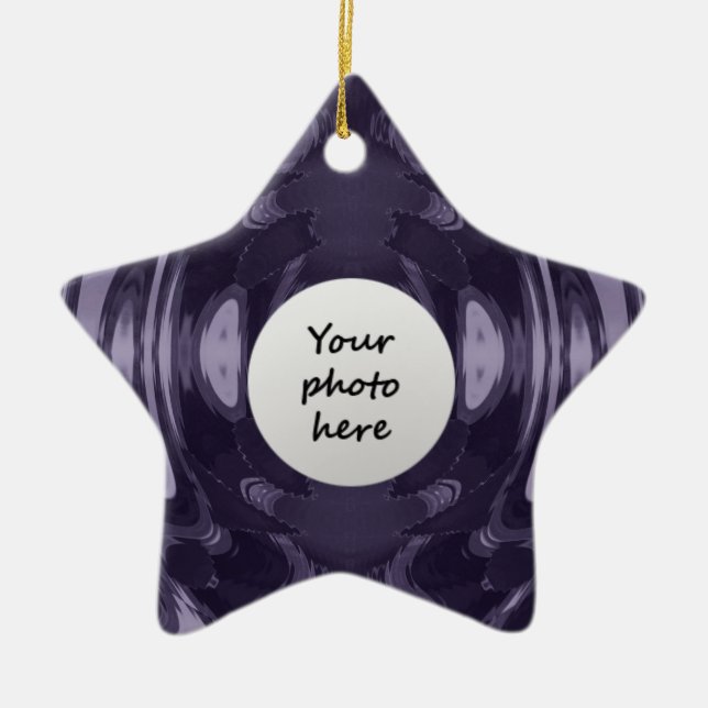 Lila Fantasy-Ornament Keramikornament (Vorne)