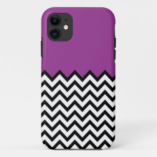 Lila Farbblock-Zickzack Muster iPhone 5 Fall Case-Mate iPhone Hülle