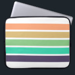 Lila Farbblockstreifen mit grünem Pfirsichfarben Laptopschutzhülle<br><div class="desc">Dieses moderne und farbenfrohe Notebook-Ärmeldesign mit seinen lila Streifen aus Pfirsichfarben,  Gelb,  Grün,  Türkis und Rot hebt sich von den Armen ab!</div>