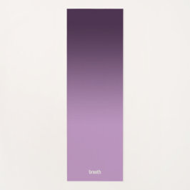 Lila Farbdurchsatz von Ombre, ruhig am Boden Yogamatte