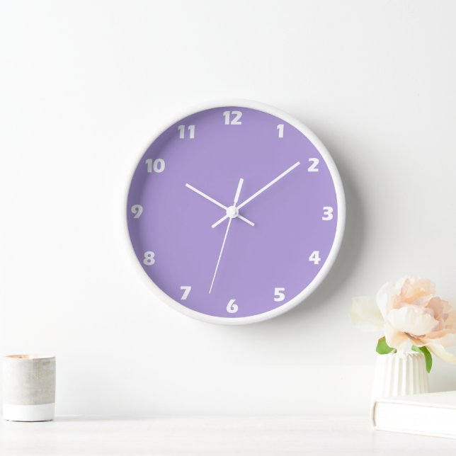 Lila Farbe der hellen Pastel Uhr (Zuhause)
