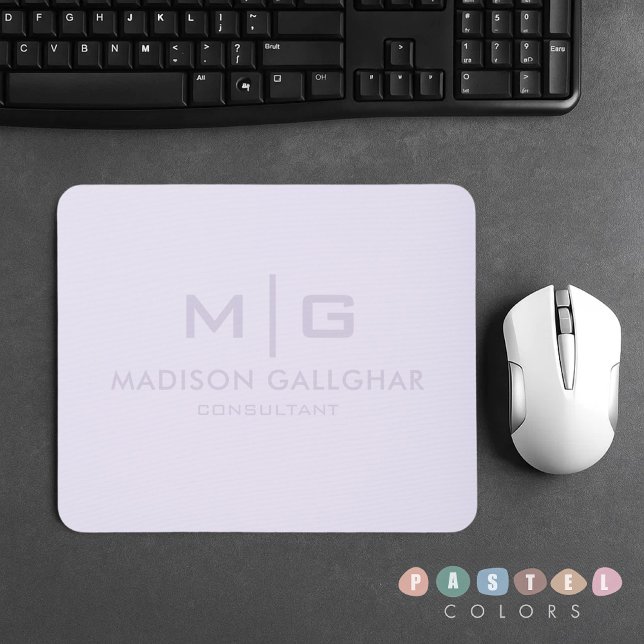Lila Farbe des , hellpastellfarbenen Lavendels Mousepad (Solid Soft Light Pastel Lavender Purple Color Mouse Pad
)