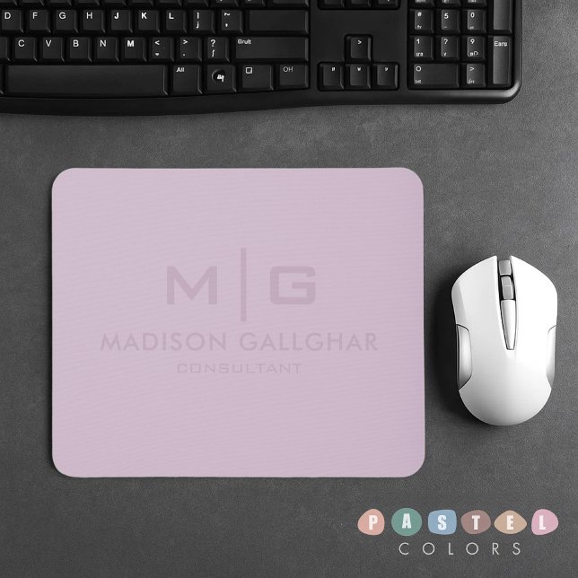Lila Farbe des , hellpastellfarbenen Lavendels Mousepad (Solid Soft Light Pastel Lavender Purple Color Mouse Pad
)