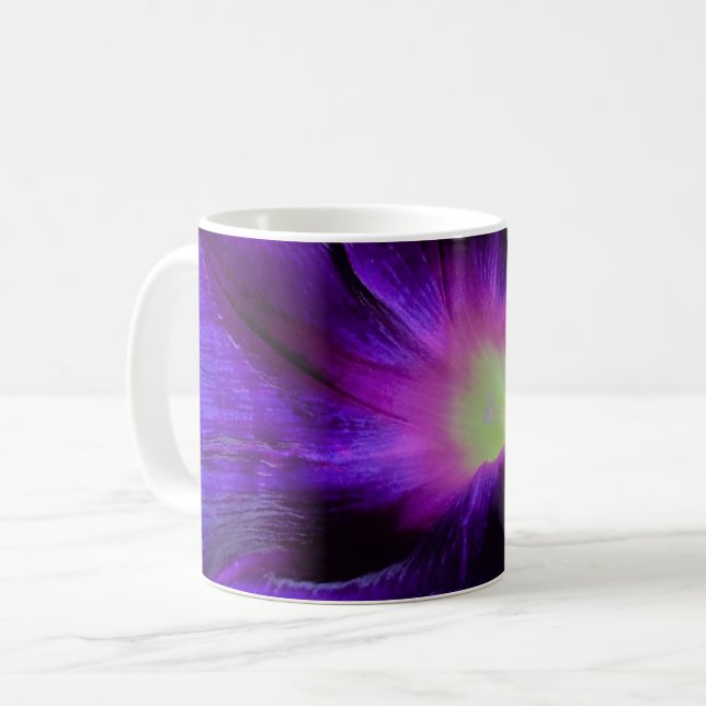 Lila Farbe Kaffeetasse (Vorderseite Links)