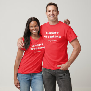 Lila Farbpaare Hochzeitsheiratung Super Schönheit T-Shirt