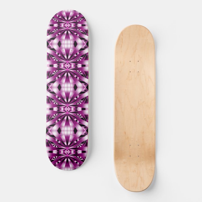 Lila Farbtiefe Gezeichnet Skateboard (Vorderseite)