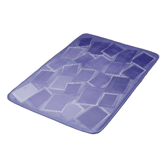 Lila Farbtöne Badematte (Schrägansicht)