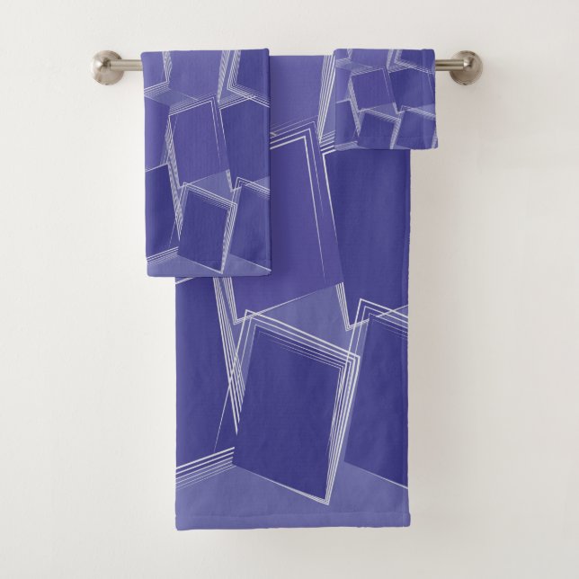 Lila Farbtöne Badhandtuch Set (Insitu)