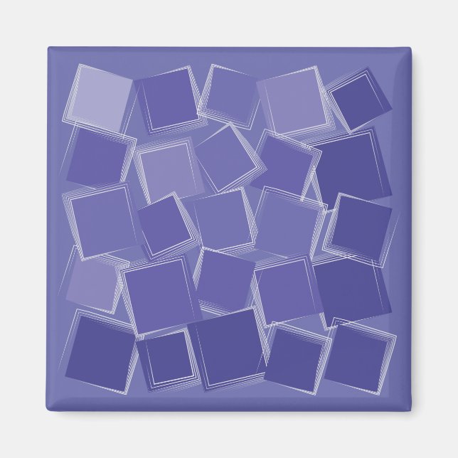 Lila Farbtöne Magnet (Vorne)
