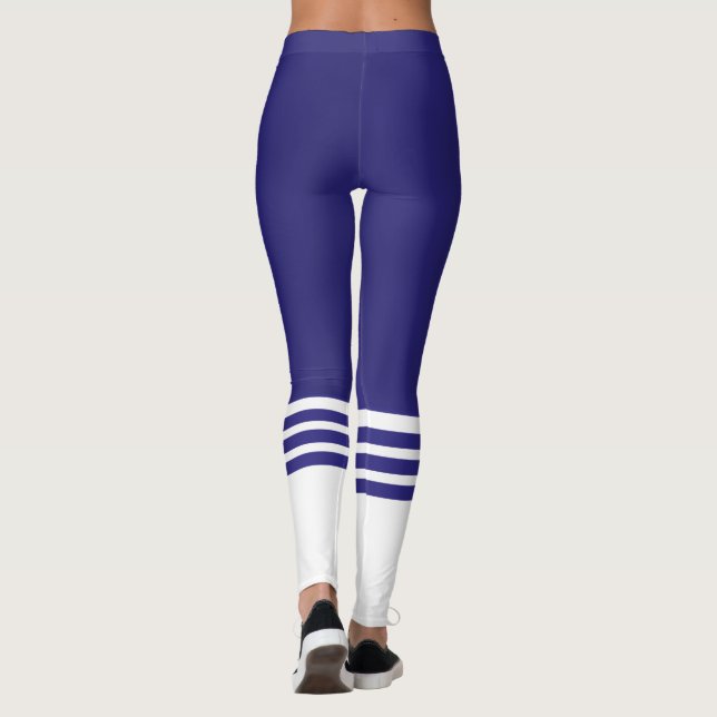 Lila Farbtupsock für das Team Leggings (Rückseite)