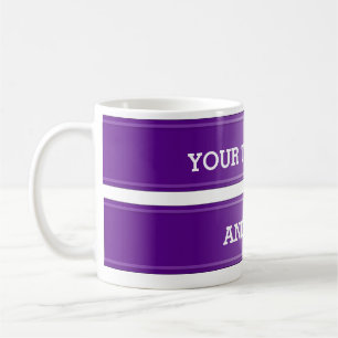 LILA Farbverlauf BANNER + Ihr Text Tasse