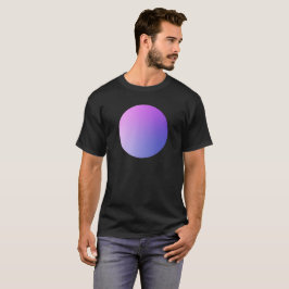 Lila Farbverlauf-Kreis-Vignette Abstrakte Gestaltu T-Shirt