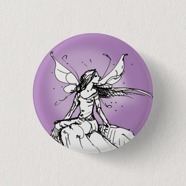 Lila Fee Button (Vorderseite)