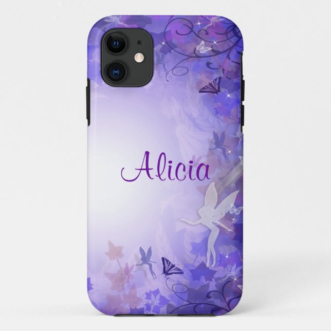 Lila Feen iPhone Gehäuse Case-Mate iPhone Hülle (Rückseite)