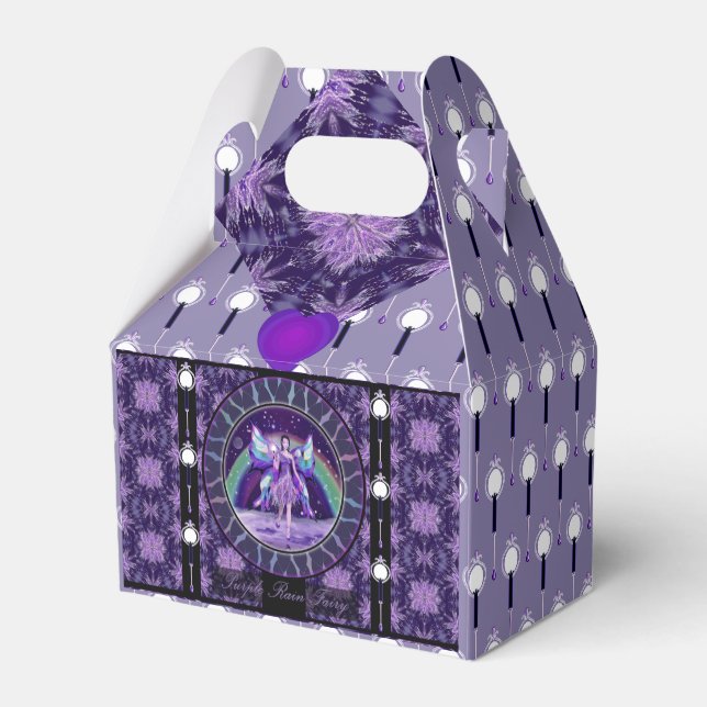 Lila Feenjacke Geschenkschachtel (Rückseite)