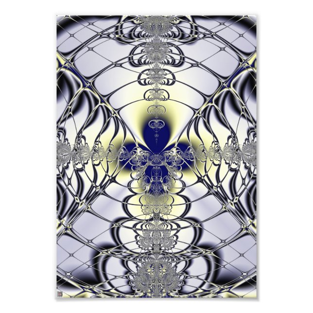 Lila Fenster Abstrakte Kunst Fotodruck (Vorne)